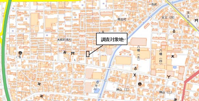 調査対象位置図
