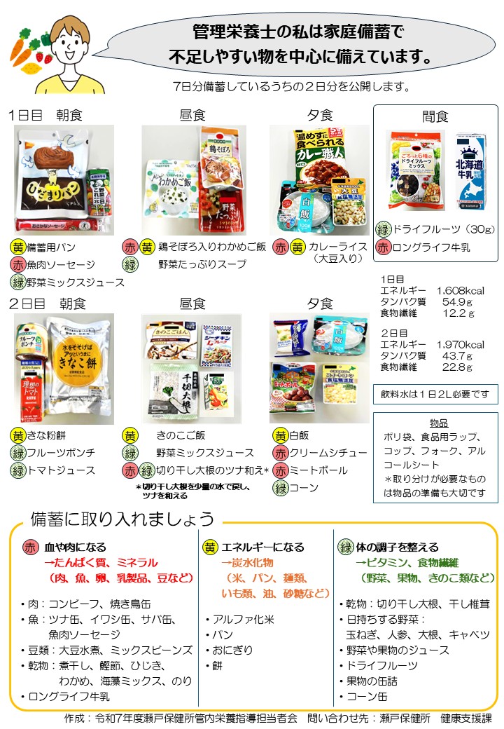 災害備蓄リーフレット2